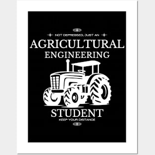 Agricultural Engineering - Black Version - Engineers Posters and Art